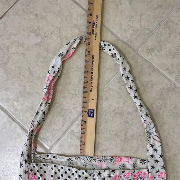 Free People Reusable Tote Crossbody Shoulder Bag Gauze Knit Boho Shopping Bag - Picture 6 of 9